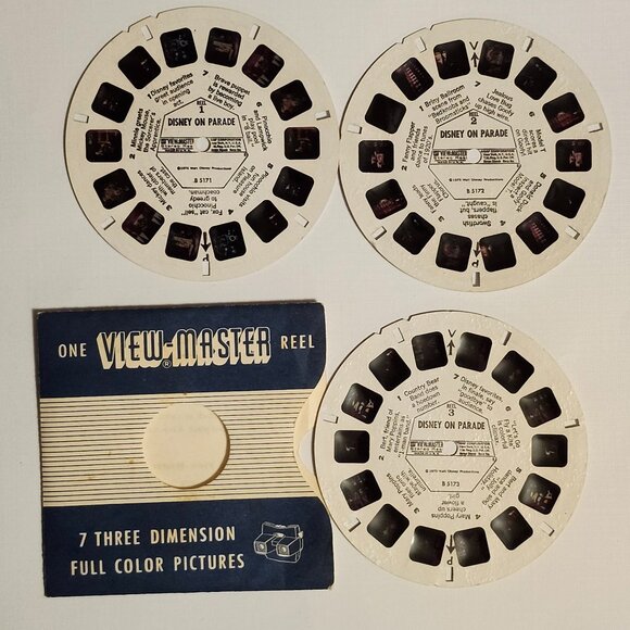 VINTAGE Walt Disney DISNEY ON PARADE View Master Reels 1973 Lot of 3 - Picture 1 of 5